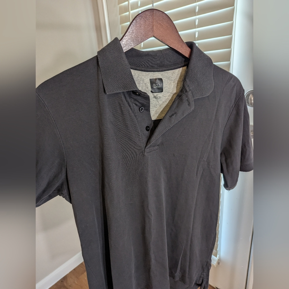 Men's Black Polo Shirt Saks Size Small